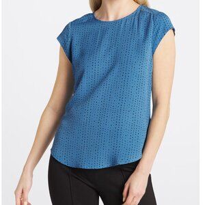 Monday Fun Button Back Blouse from Stitch Fix | Large | Blue